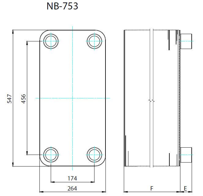 Пластинчатый теплообменник NB-753