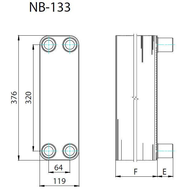 Пластинчатый теплообменник NB-133