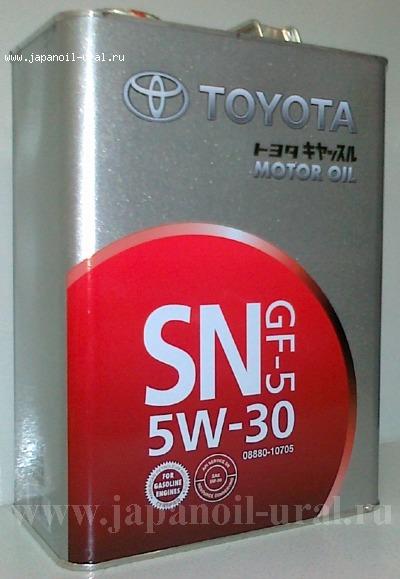 Масло моторное Toyota SN 5W-30 4литра 0888010705