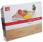 Разделочная доска VacuVin Cutting Board Bamboo and Tray