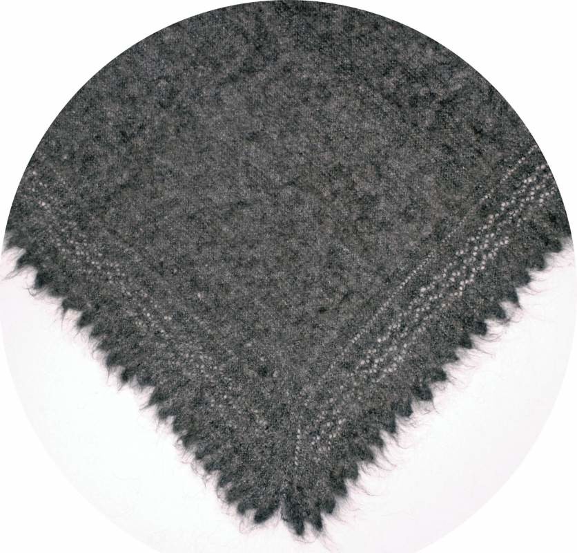 Пуховый платок ручной работы 100х100 см.