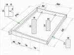 Свердловская рамка ульевая стандартная универсальная