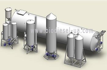 Установка универсальная для производства биодизеля в потоке EXON-1000.Для интенсификации протекания реакции переэтерификации используется кавитационный смеситель-диспергатор.