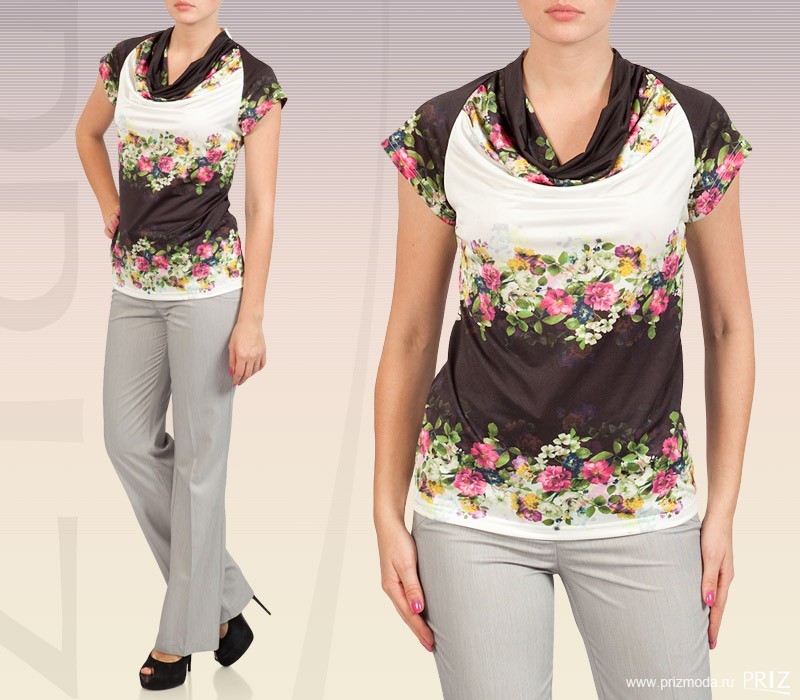 Трикотажная блуза 20902-2057