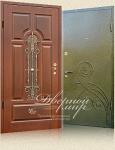 Элитные металлические двери с коваными элементами