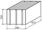 "Стеновой блок ГБ3-500(625*300*250) "ВАРМИТ"