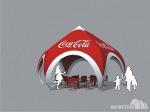 Проект летнего кафе Coca-Coca. Тентовая конструкция Купол