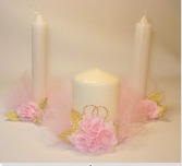 Трио свечи Семейный очаг Материнское тепло  на основе