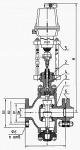 Регулирующий клапан 25ч940нж фланцевый Ду 50 Ру16 с электроприводом