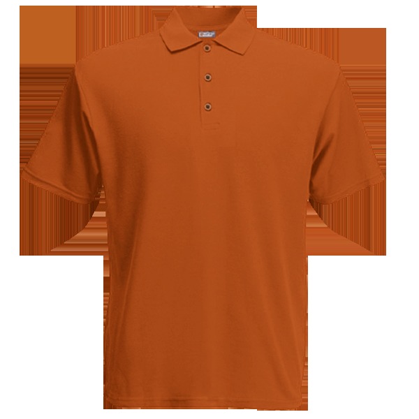 Рубашка поло BASE 211, оранжевого цвета с короткими рукавами