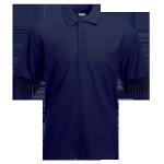 Рубашка поло BASE 212, темно-синего цвета с короткими рукавами