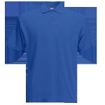 Рубашка поло BASE 211, ярко-синего цвета с короткими рукавами