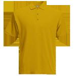 Рубашка поло BASE 211, желтого цвета с короткими рукавами