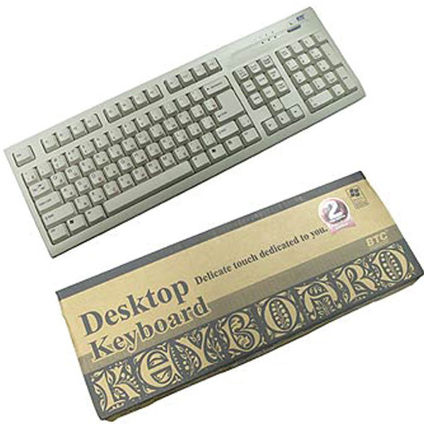 Клавиатура BTC-5106 PS/2 Win98-XP, 104 клавиши