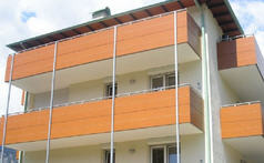 Балконы из компакт-ламината Puricompact