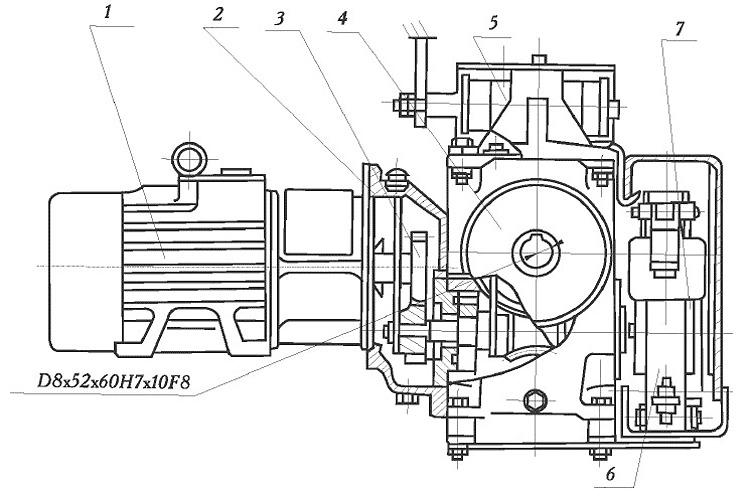 Ходовой редуктор привода механизма передвижения ПК-6,3