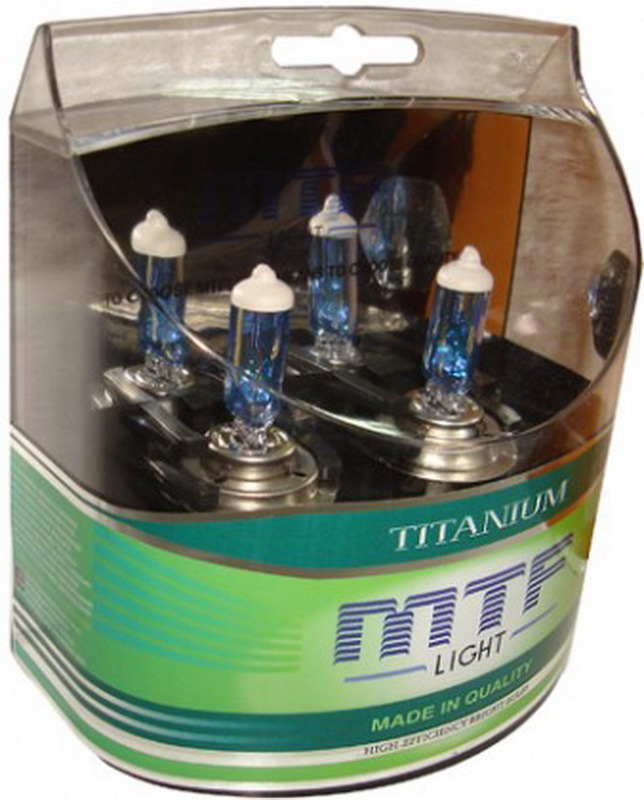 Лампы галогенные MTF Light Titanium H4 60/55W