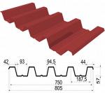 Профнастил окрашенный Н57 х 750 (0.6мм!)