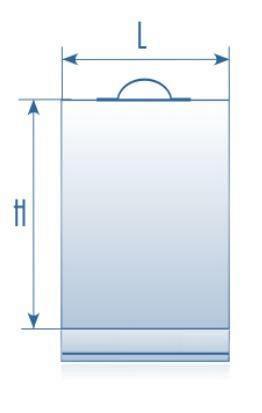 Пакет ПВД 70х95(60)с пластиковыми ручками 60