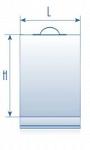 Пакет ПВД 55х50(50)с пластиковыми ручками 40