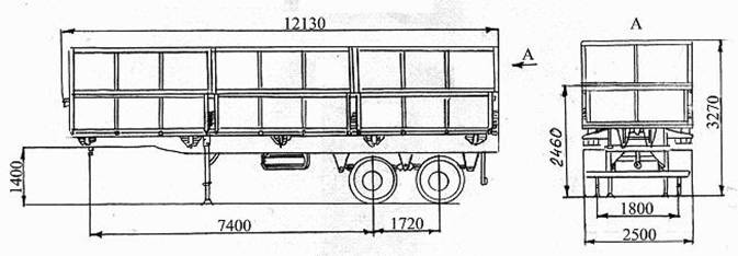 Сортиментовоз СТС-951900 щеповоз