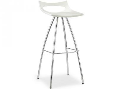Барный стул пластиковый, белый, 500х420х970 мм, Scab Design, Diablito