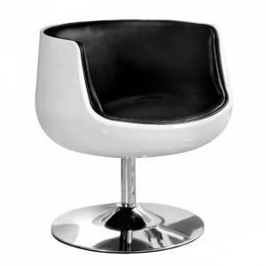 Кресло Cup, белый-черный, 700x700x800 мм, Caffe Collezione