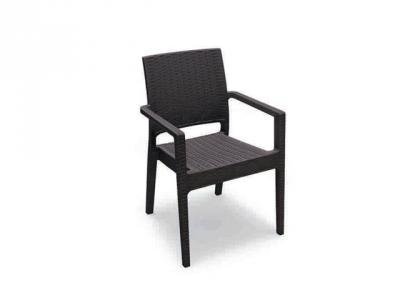 Кресло плетеное GS1006, коричневый, 580x580x870 мм, Grattoni, Stool