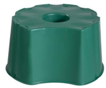 Подставка круглая под емкость для воды на 210 л, 600 мм, зеленый, 600x600x330 мм, Graf