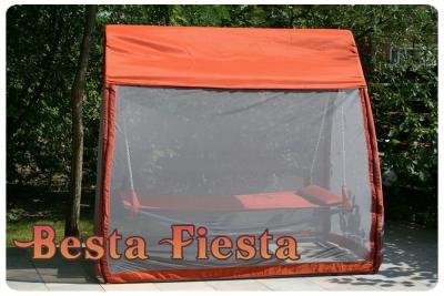 Подвесные садовые качели Shadow, оранжевый, 2400х1400х2100 мм, Besta Fiesta