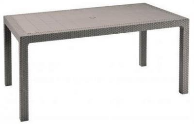 Стол обеденный пластиковый Melody Table, капучино, 1610x950x750 мм, Keter