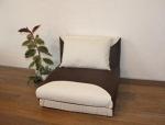 Эргономичное кресло-кровать, бело-коричневый, 740х800х550 мм, Ergo-Relax