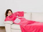 Одеяло с рукавами Candy Deluxe, розовый, 140x210, Lavatelli, Kanguru deluxe