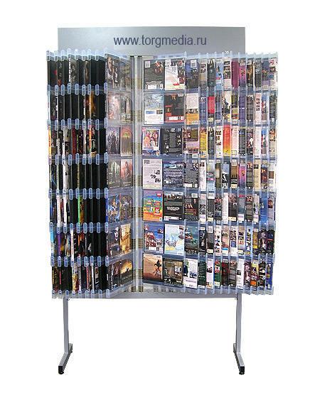 Стенд-вертушка для демонстрации CD/DVD-дисков