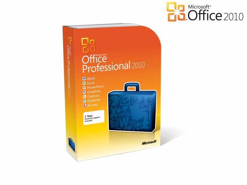 Программное обеспечение Microsoft Office 2010 Professional