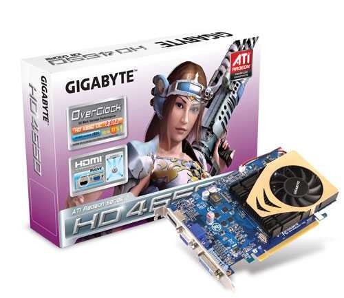 Видеокарта Gigabyte PCI-E GV-R465OC-1GI Radeon 4650 1024Mb