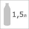 Бутылка пластиковая емкостью 1,5 л