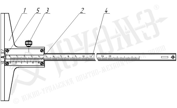Штангенглубиномер специальный ШГС-20