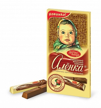 Шоколад Алёнка в стиках со Сливочно-ореховой начинкой 100 грамм