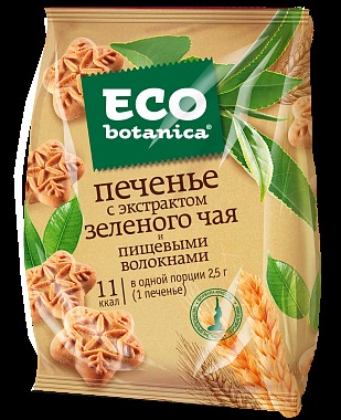 Eco - botanica с экстрактом зеленого чая и пищевыми волокнами 200 г.