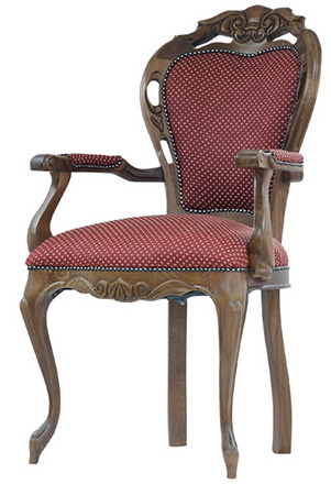 Кресла из массива бука с обивкой Версаль