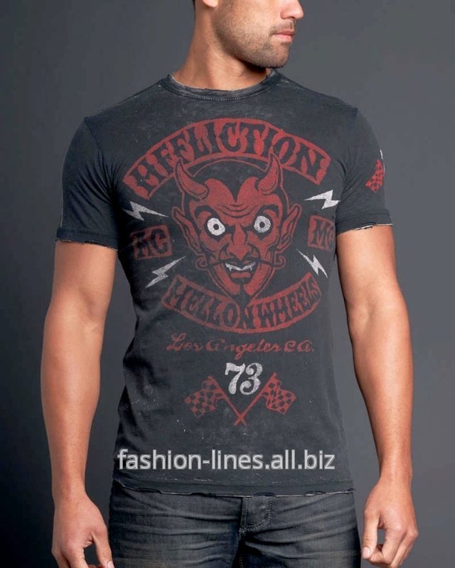 Мужская футболка Affliction El Diablo для байкера