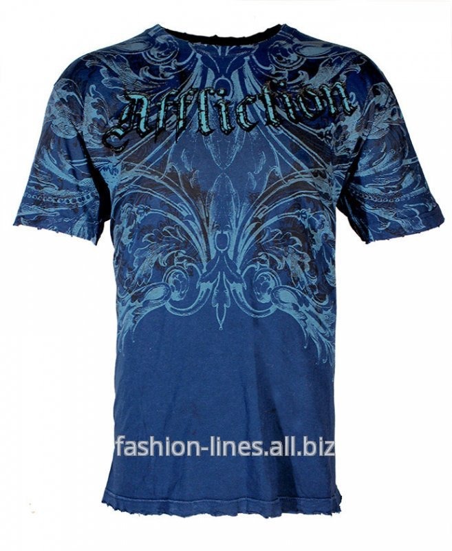 Мужская футболка Affliction Fluer с флористическим орнаентом