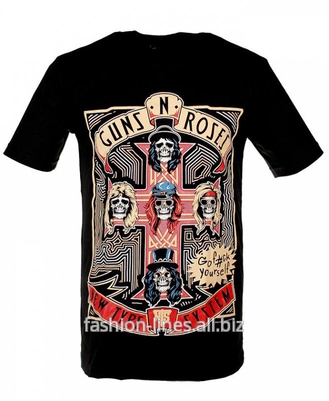 Мужская футболка New Type System Guns N Roses