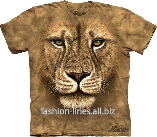 Мужская футболка The Mountain Lion Warrior с мордой льва