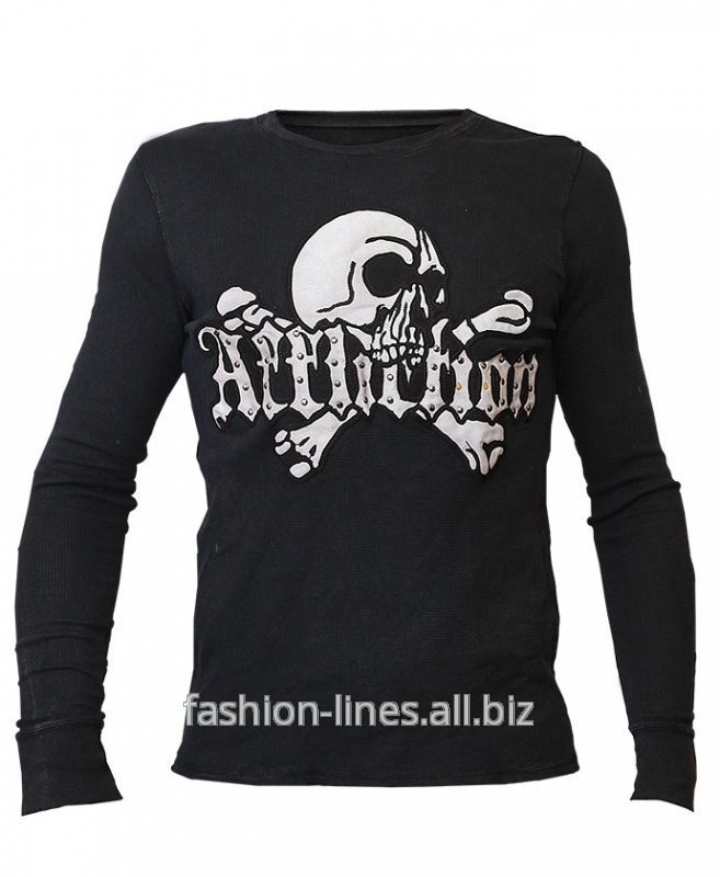 Мужской пуловер Affliction Punk Rock с пиратским черепом