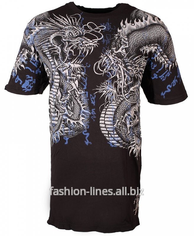 Мужская футболка Xtreme Couture Double up с двумя драконами