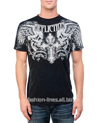 Футболка мужская Affliction Winged Up с черепами