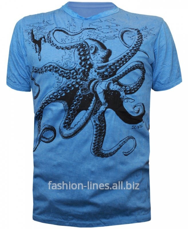 Футболка мужская Sure design Kraken с осьминогом