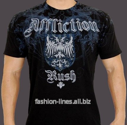 Именная мужская футболка Affliction Warcrest